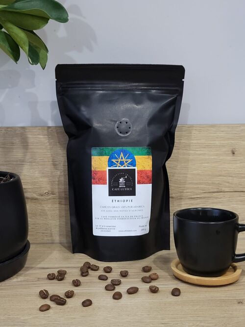 Café Grains Ethiopie 250g - Acidulé et Floral - 100% Arabica