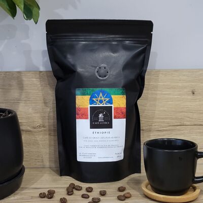 Café Grains Ethiopie 250g - Acidulé et Floral - 100% Arabica