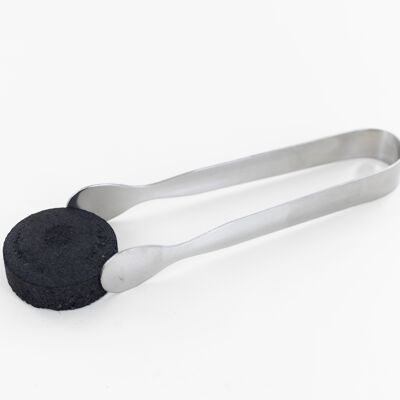 Stainless steel charcoal tongs for incense resins