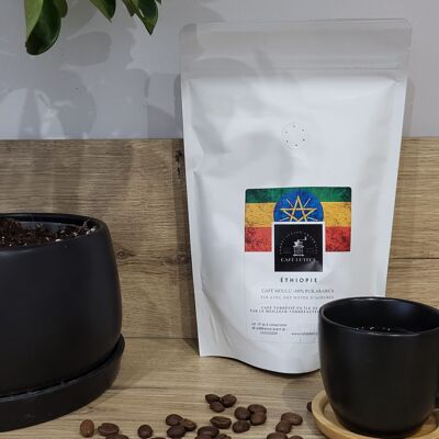 Äthiopischer gemahlener Kaffee 250 g – säuerlich und blumig – 100 % Arabica