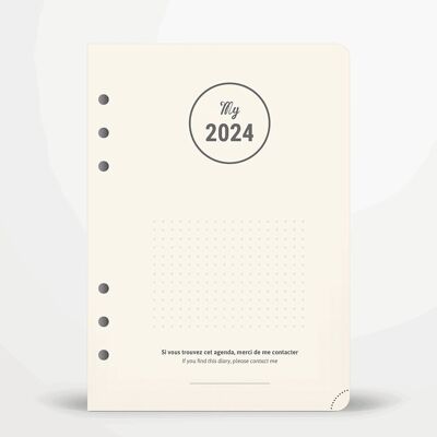 Mein 2024 – Nachfüllung für A5-Organizer