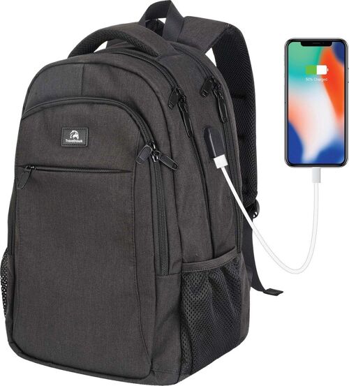 Travelhawk Backpack - 28L - 15.6 inch - Laptop Backpack - Men & Women - Water-repellent - With USB Charging Port