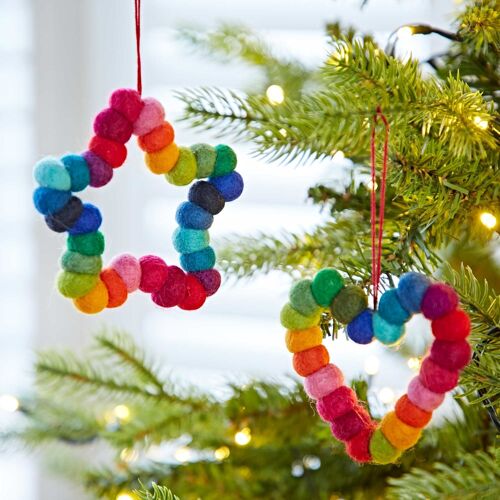 Felt Multicoloured Christmas Decoration