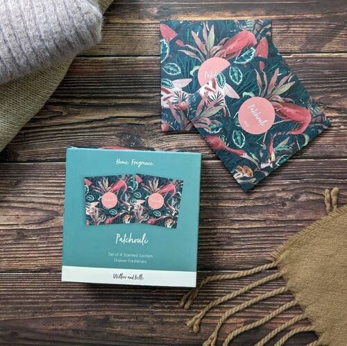 Willow & Belle - Jungle Green - Scented Sachets -  Patchouli