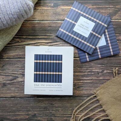 Elysian - Blue - Scented Sachets -  Sage & Sandalwood