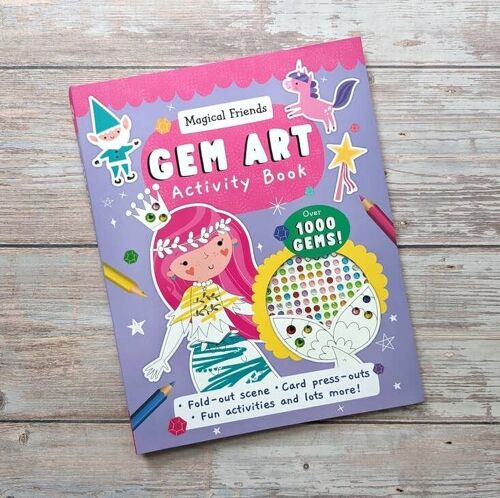Gem Art Activity Book - Magical Friends