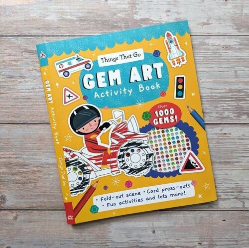 Gem Art Activity Book - Things That Go