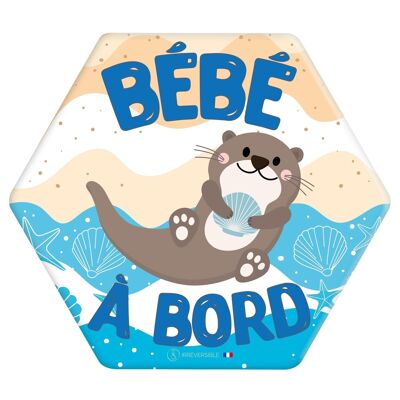 Baby on Board-Kleber, hergestellt in Frankreich – Otter