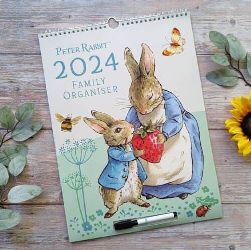 2024 Family Organiser Calendar - Peter Rabbit