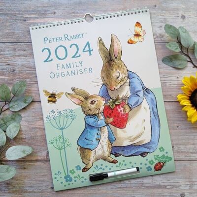 2024 Family Organiser Calendar - Peter Rabbit
