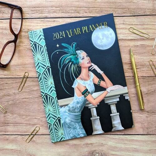 2024 Year Planner - Art Deco