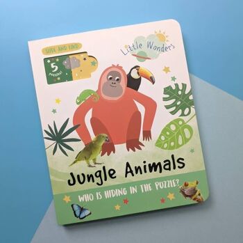 Livres de puzzle Little Wonders - Animaux de la jungle 1