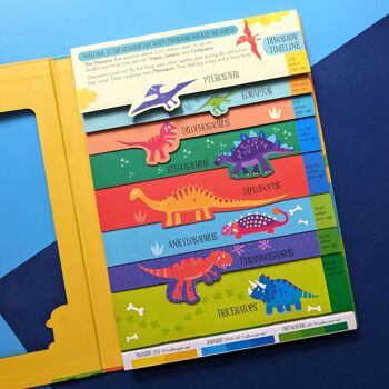 Livre cartonné d'apprentissage - Dinosaure 3