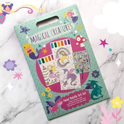 Paint Palette Art Set - Magical Creatures