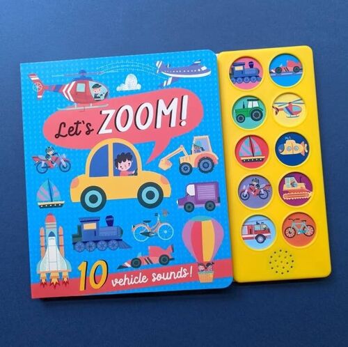 10 Button Sound Book - Let's Zoom