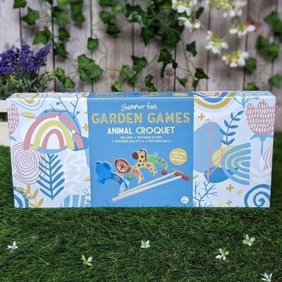 Animal Design Croquet Set - Summer Fun Games