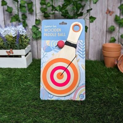 Wooden Paddle Ball - Summer Fun Games