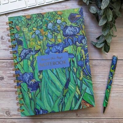 A5 Wiro Notebook - Van Gogh - Irises