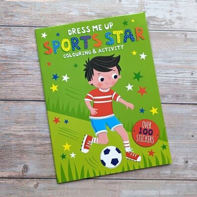 Dress Me Up Colouring and Activity Book - Sports Star