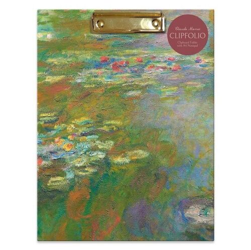 Large Clipboard Organiser - Monet - Waterlillies