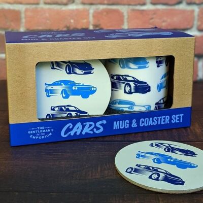 Gentlemen's Emporium Mug & Coaster - Cars