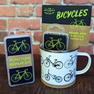 Gentlemen's Emporium Enamel Mug & Repair Kit - Bicycles