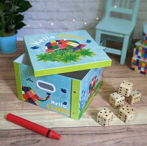 Hello Elmer Collapsible Kids Toy Storage Box