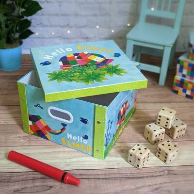 Hello Elmer Collapsible Kids Toy Storage Box