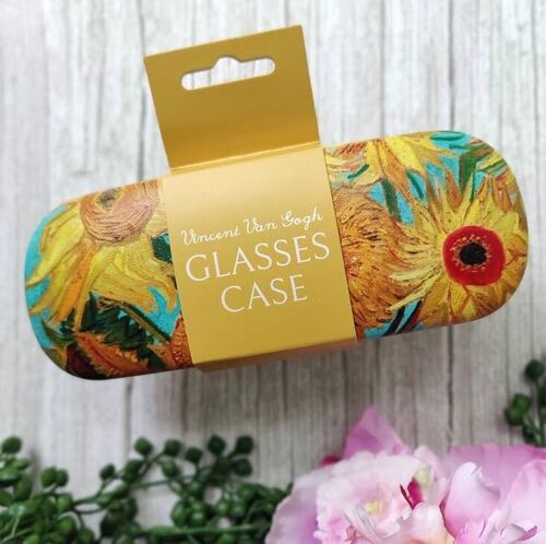 Printed Glasses Case - Van Gogh - Sunflowers