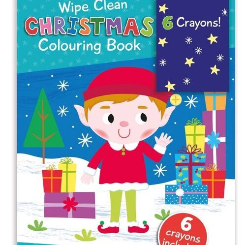 Elf - Wipe Clean Christmas Colouring Book