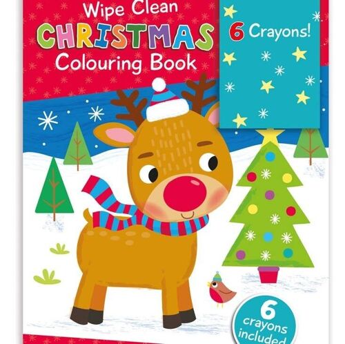 Reindeer - Wipe Clean Christmas Colouring Book