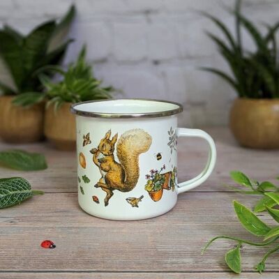 Beatrix Potter's Squirrel Nutkin Enamel Mug