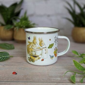 Tasse en émail Flopsy Bunnies de Beatrix Potter 1