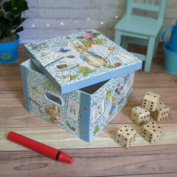 Boîte de rangement pliable pour jouets d'enfants Peter Rabbit 1