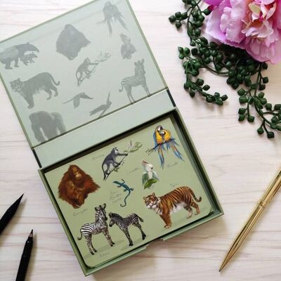 Notecard Writing Set - Jungle