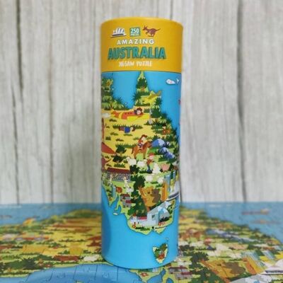 250 Piece Jigsaw in a Tube - Amazing Australia