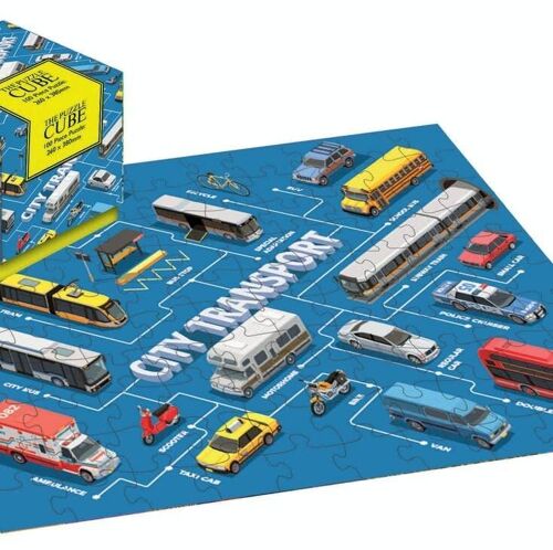 100 Piece Jigsaw - City Transport