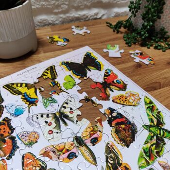 Puzzle 100 pièces - Papillons vintage 2