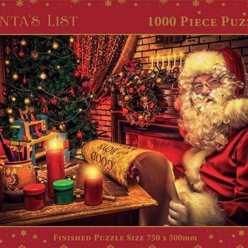 Puzzle 1000 pièces - Liste du Père Noël