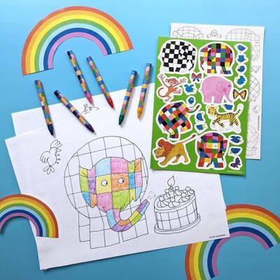 Elmer A4 Colouring Set