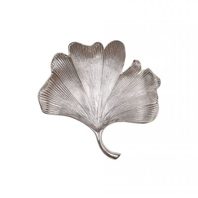 Gotham, Wanddeko Gingko Blatt, S, silber