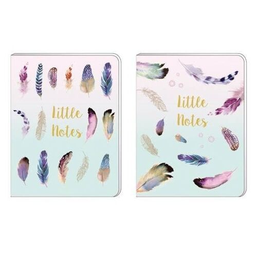 A6 Soft Cover Notebook - Pizazz Feathers
