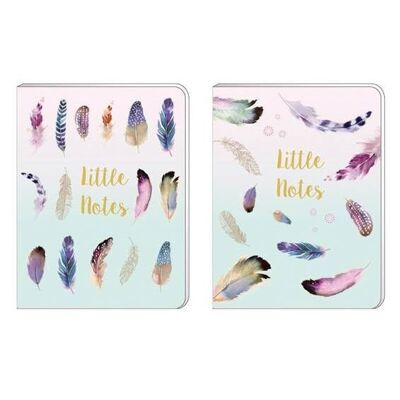 A6 Soft Cover Notebook - Pizazz Feathers