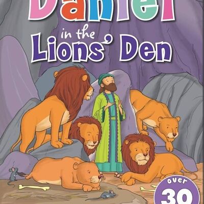 Daniel dans la fosse aux lions - Livre d’autocollants bibliques