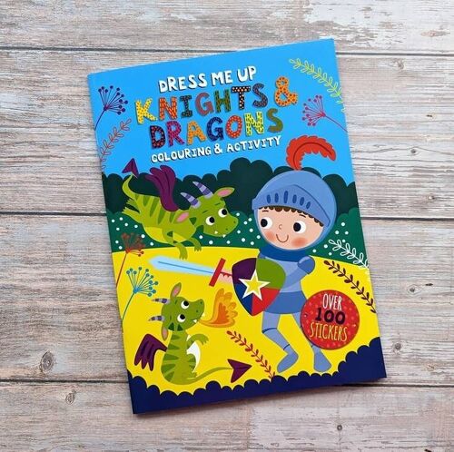 Dress Me Up Colouring and Activity Book - Knights & Dragons