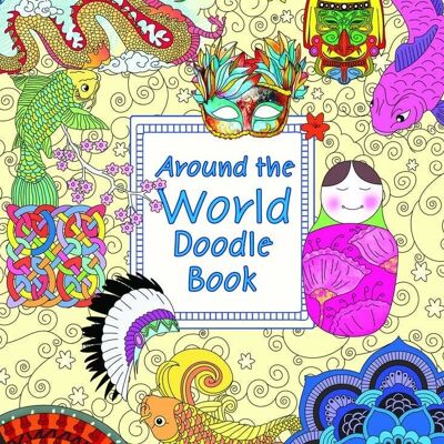 Doodle Colouring Book - Around The World