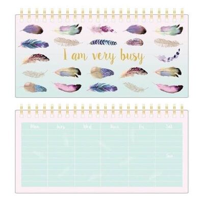 Weekly Planner - Pizazz Feathers
