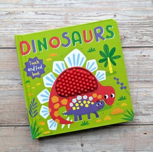 Touch and Feel Silicon Board Book - Dinosaurs