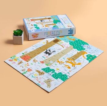 Ensemble puzzle et livre - Forest Fun 1