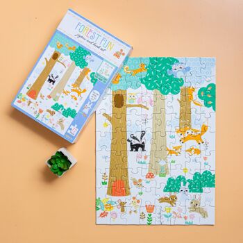 Ensemble puzzle et livre - Forest Fun 2